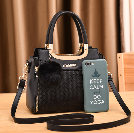 New Trendy Woven Western Style Women's Bag Gray