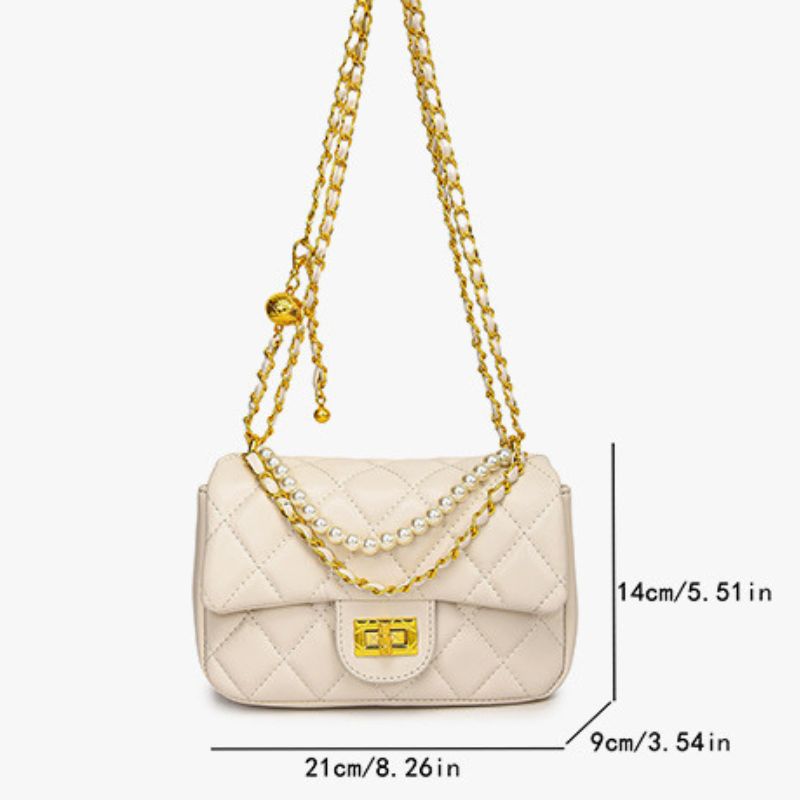 High-grade Diamond Chain Small Square Bag