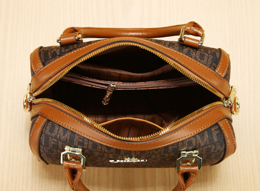 Casual Simple Texture Cross-Step Bag For Women Brown