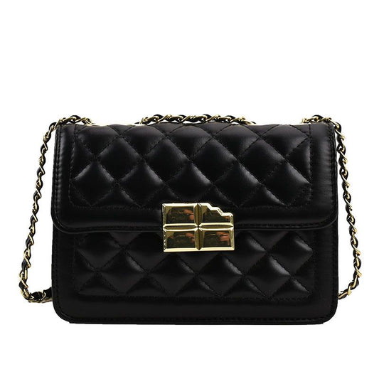 Diamond Chain Bag for Women Black