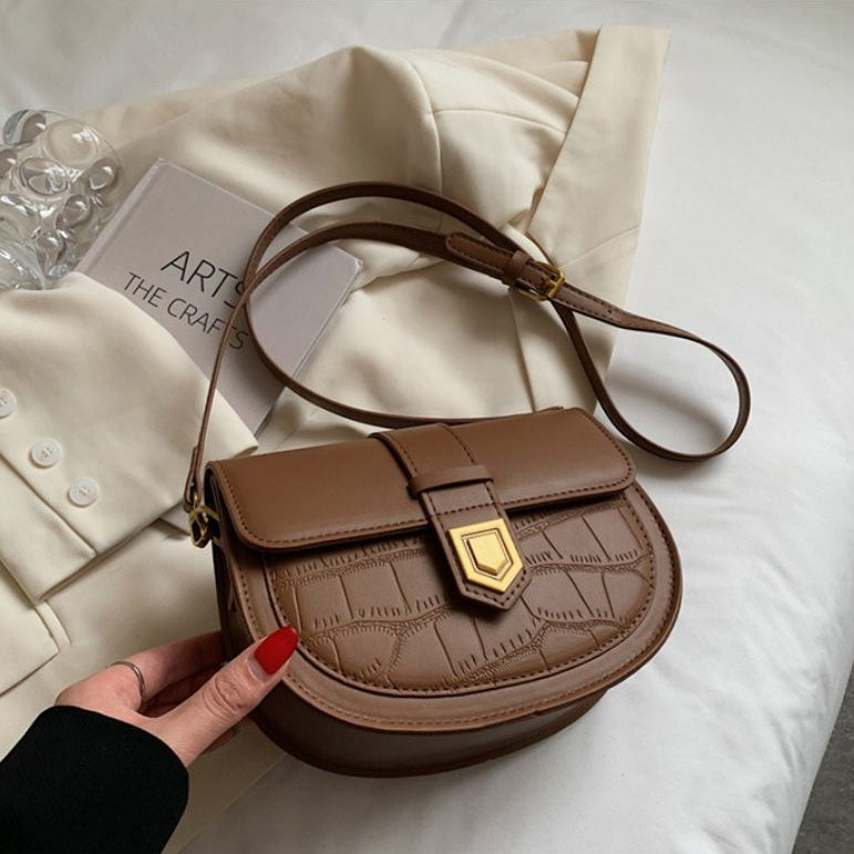 High-Grade Retro Fashion Saddle Crossbody Small Bag