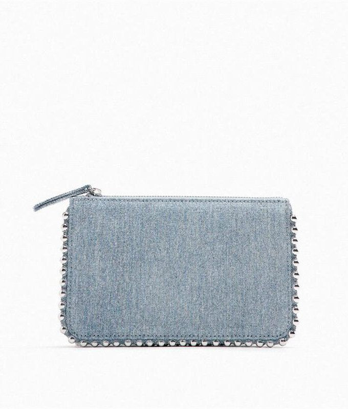 Chain Textured Versatile Fashion Rivet decoration Bag