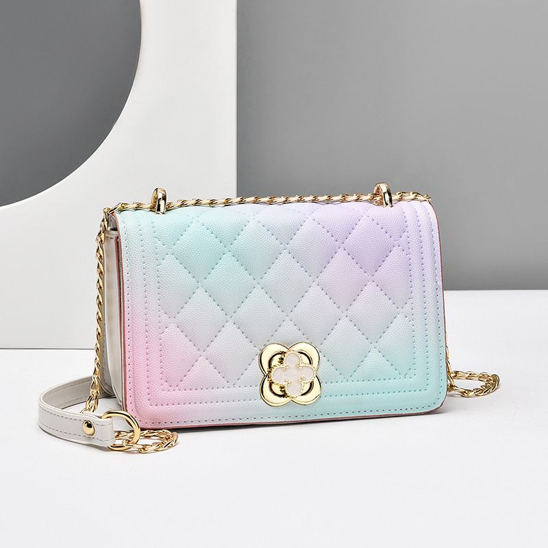 2023 New Fashion Small Fragrance Style Diamond Chain Bag