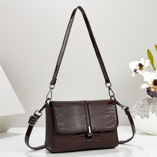 Daiziya Small Square Crossbody Bag Brown
