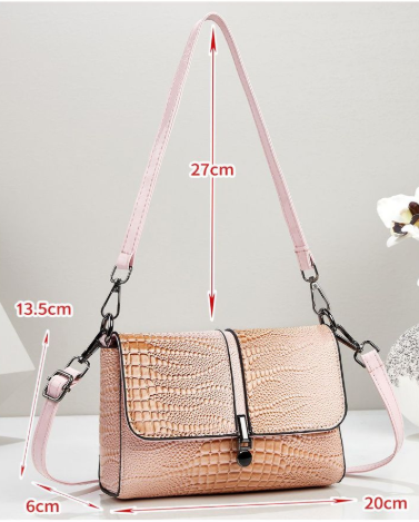 Daiziya Small Square Crossbody Bag Brown