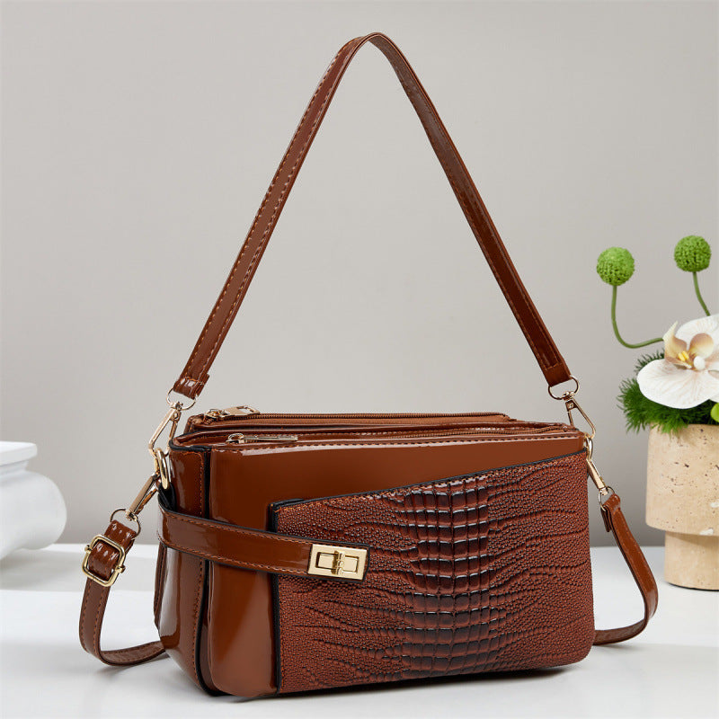 Chic Small Square Crossbody Bag Earthly Yellow