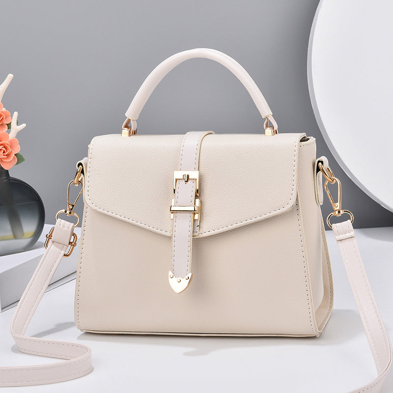 Summer New Simple Leather Shoulder Bag
