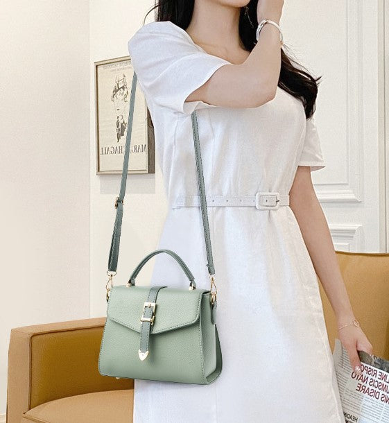 Summer New Simple Leather Shoulder Bag