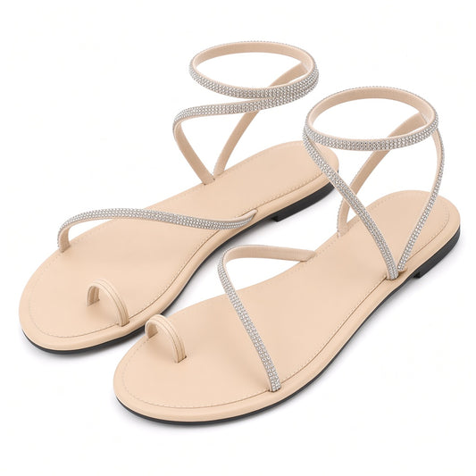 New Summer Soft bottom Seaside Sandals Apricot