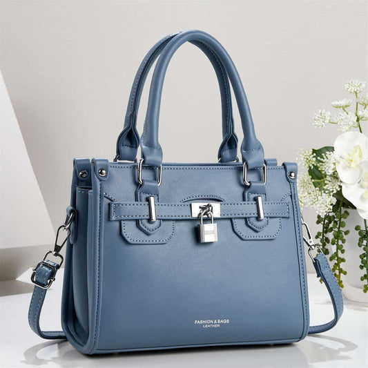 2026 Elegant Medium Handbag For Ladies Blue