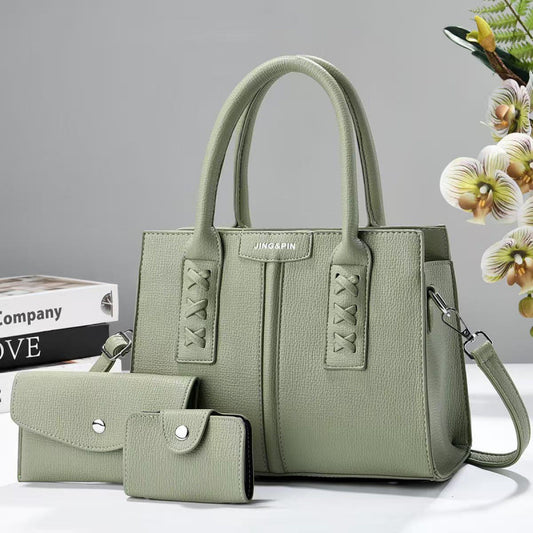 2026 Trendy 3-Piece Handbag Set Green