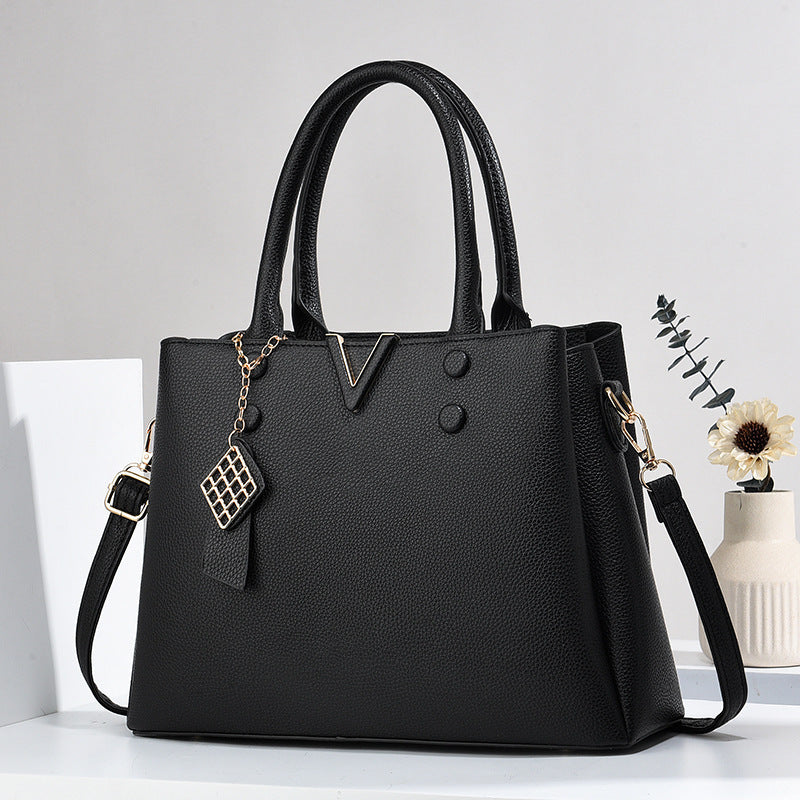Elegant Medium Motorcycle Bag Black
