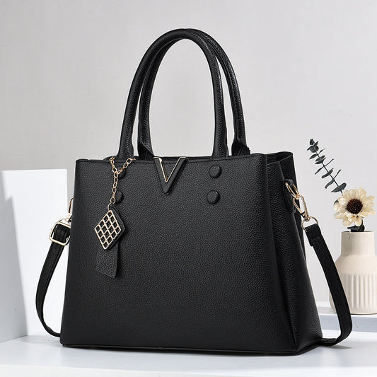 Elegant Medium Motorcycle Bag Black