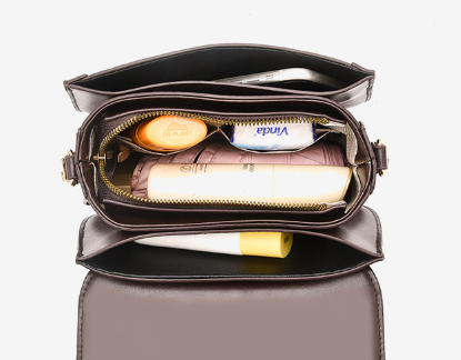 Dixi Trendy Elegant Medium Motorcycle Bag Earthy
