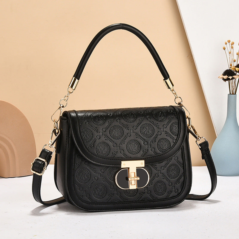 Dixi Trendy Elegant Medium Motorcycle Bag Black