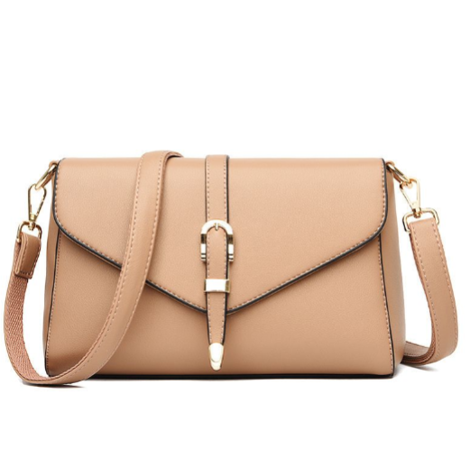 Fashionable Temperament Large Capacity Hand-Held Crossbody Bag khaki