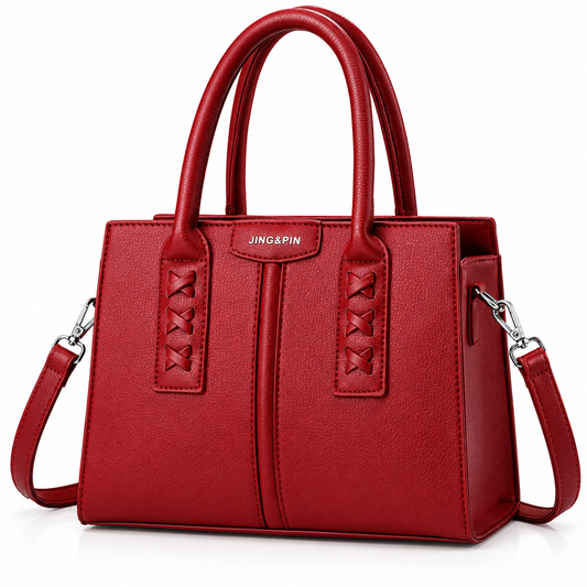 2026 Trendy 3-Piece Handbag Set Red