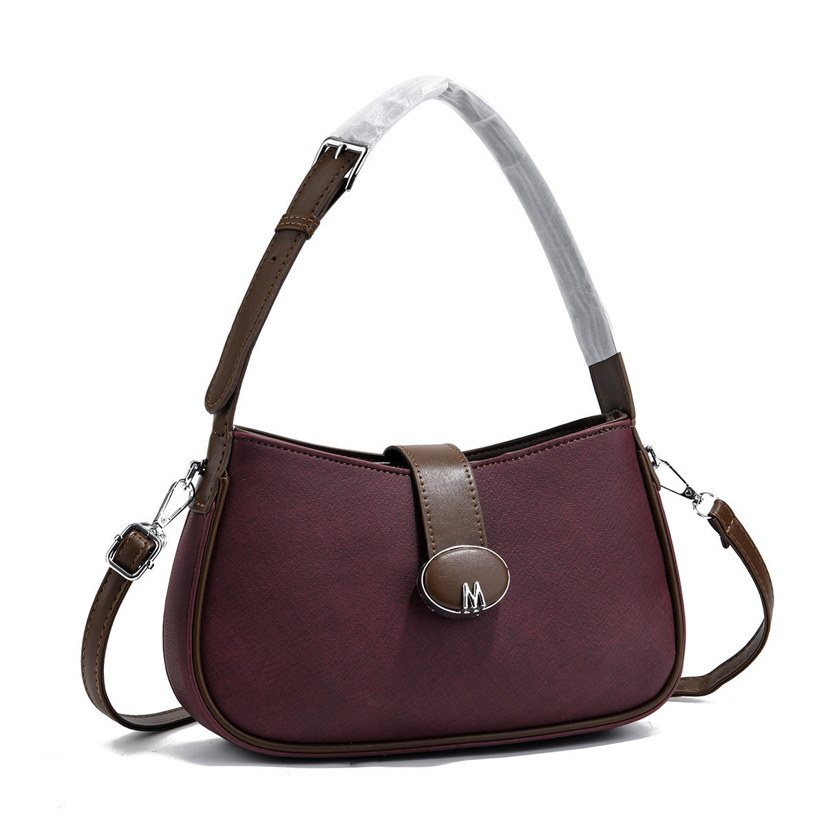 Chic Medium Dumpling Underarm Bag Red