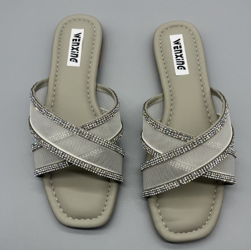 Everyday Casual Cross Strap Slide Sandals