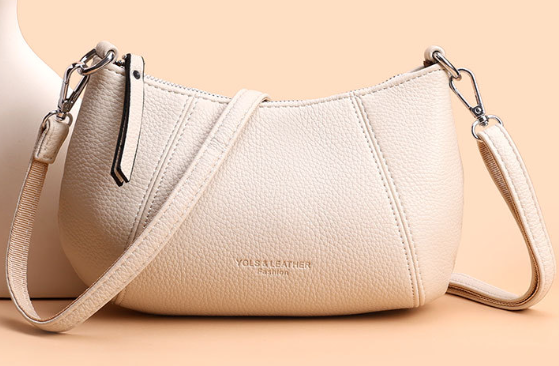 Elegant Small Dumpling Crossbody Bag Apricot