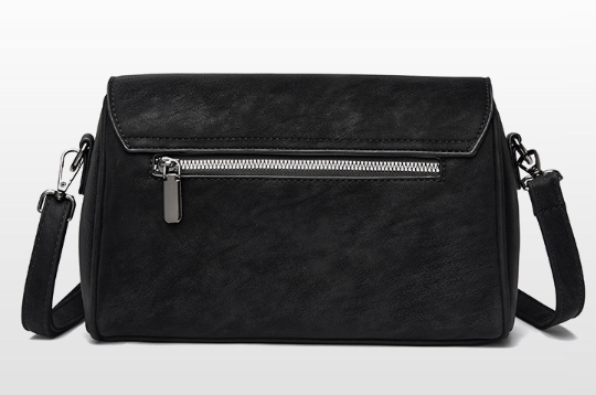 Elegant Medium Messenger Bag Black