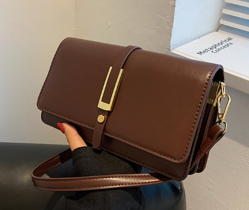 2026 Elegant Small Square Crossbody Bag Coffee