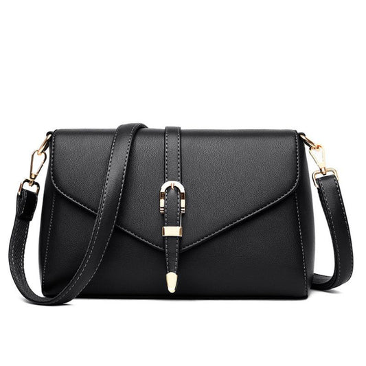 Fashionable Temperament Large Capacity Hand-Held Crossbody Bag Black