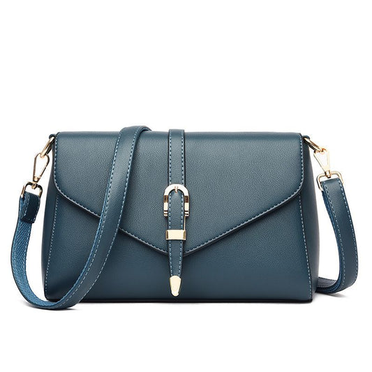 Fashionable Temperament Large Capacity Hand-Held Crossbody Bag Blue
