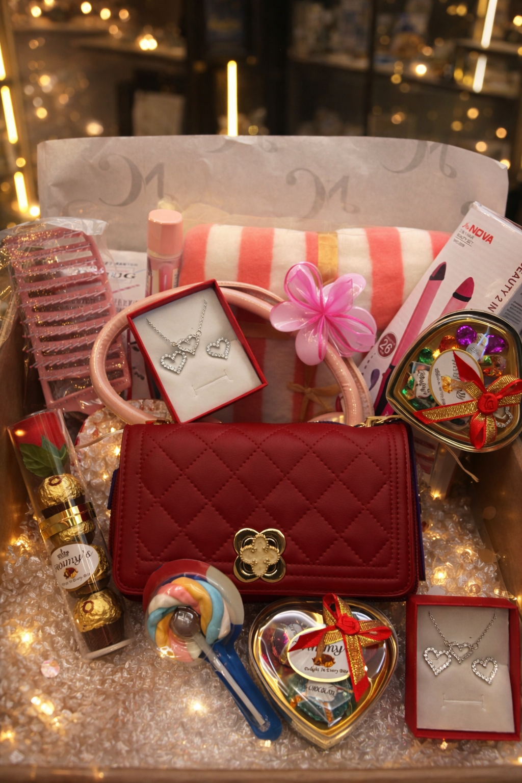 2023 New Fashion Small Fragrance Style Diamond Chain Bag