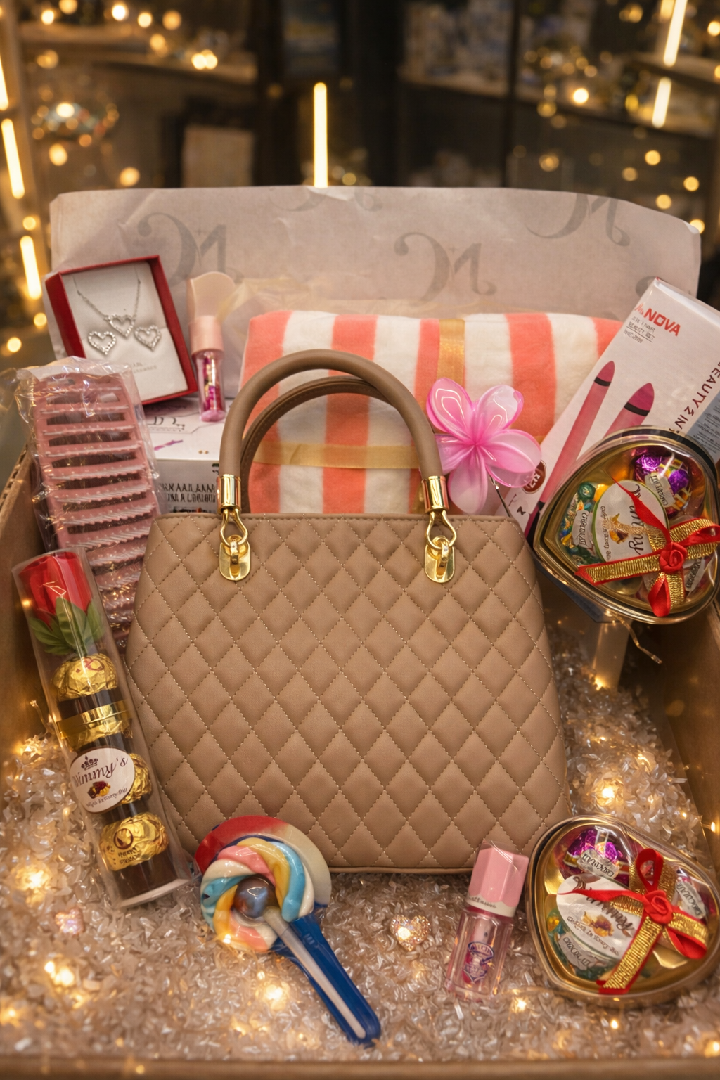 New European and American Elegant Fashion Embroidery Ladies Handbag