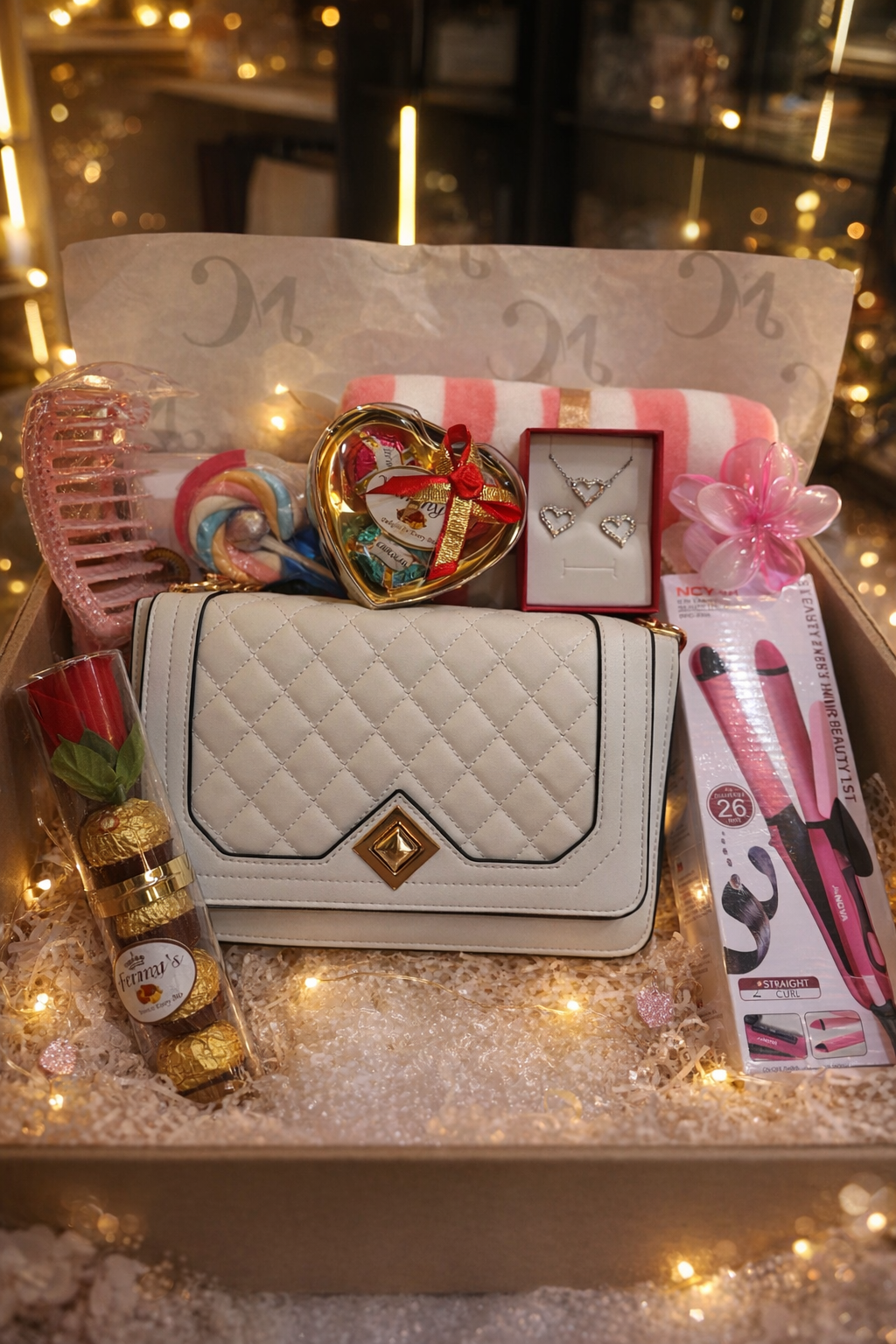 2023 New Fashion Small Fragrance Style Diamond Chain Bag