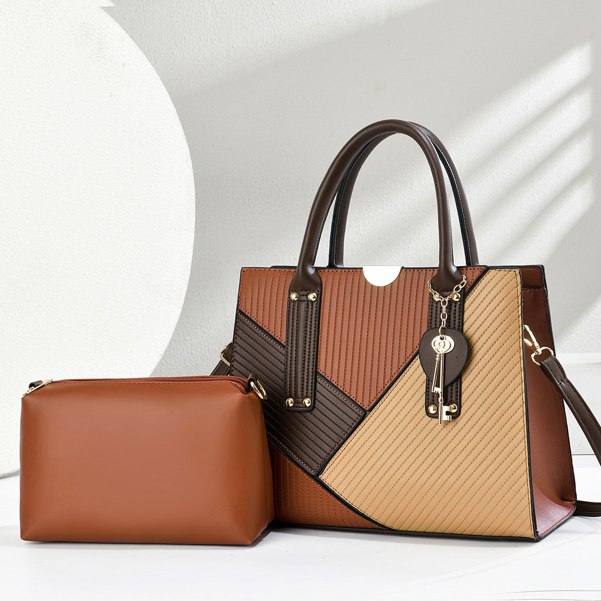 2026 Elegant Large 2-Piece Handbag Set