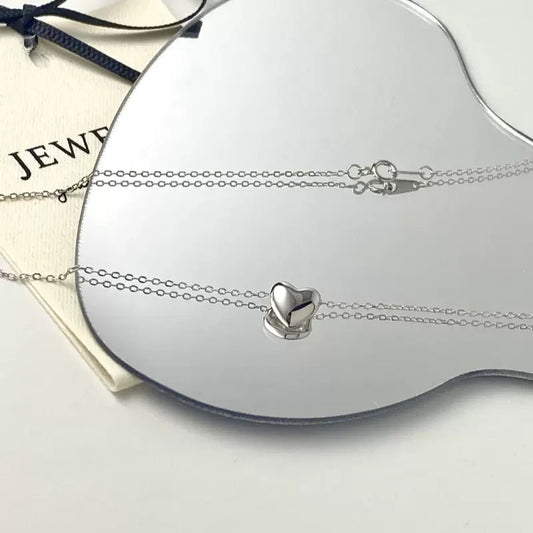 Sterling Silver Heart-Shaped Necklace Pendant