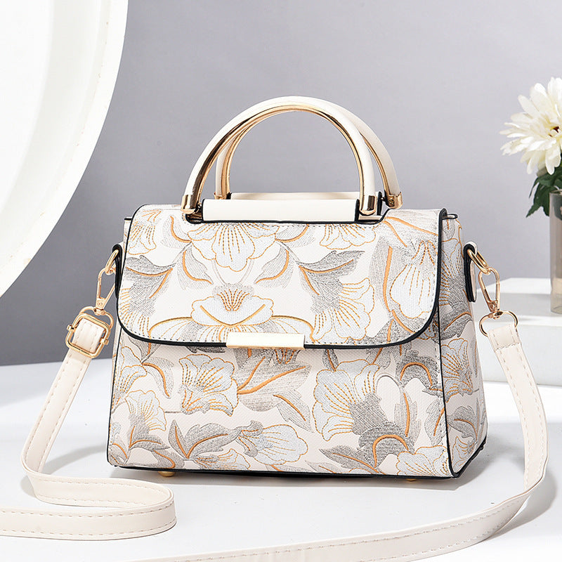 Trendy Women’s Printed Crossbody Bag – Small Ethnic Style Shoulder Handbag, Fashionable Everyday Purse