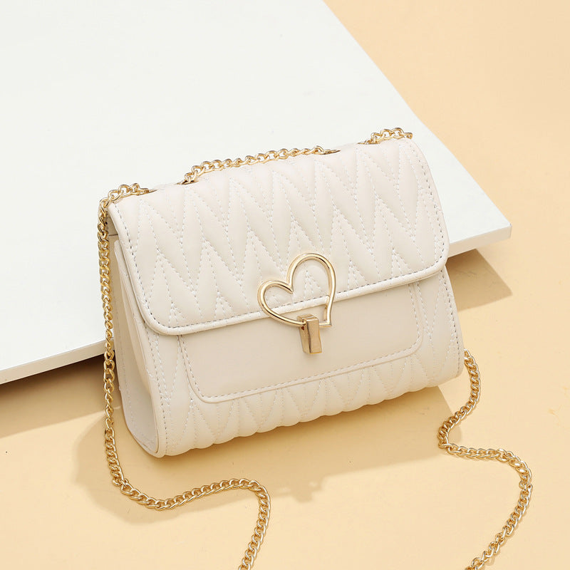 2026 Trendy Chain Bag for Women – Summer White Shoulder & Crossbody Bag, Fashionable Versatile Purse
