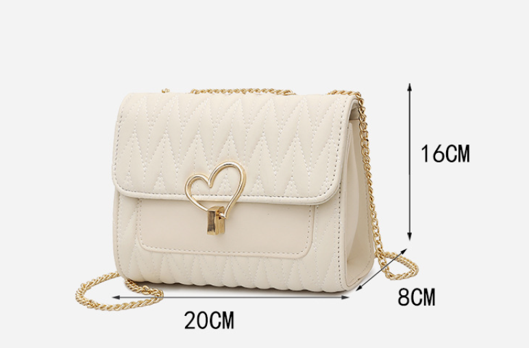 2026 Trendy Chain Bag for Women – Summer White Shoulder & Crossbody Bag, Fashionable Versatile Purse