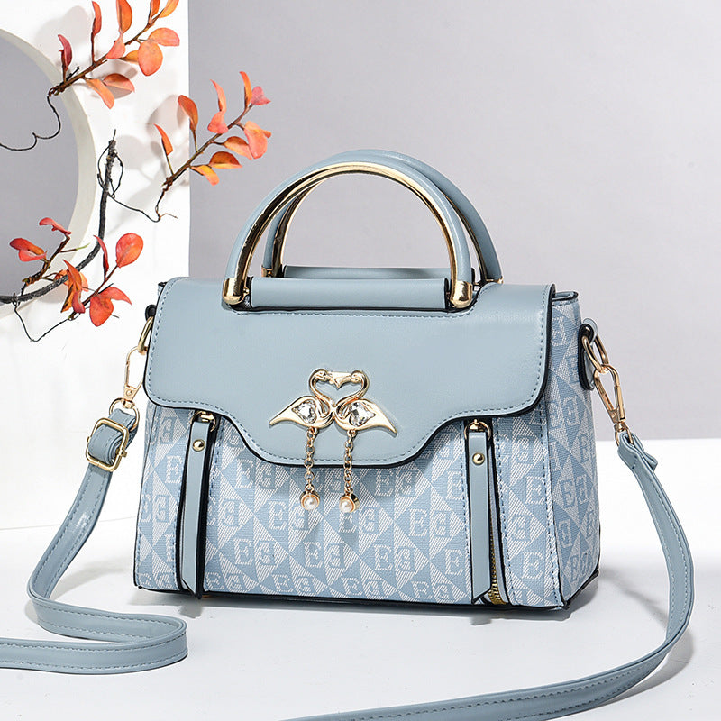 2026 Embossed Solid Color Women's Handbag – Fashion Trend Casual Shoulder & Crossbody Bag