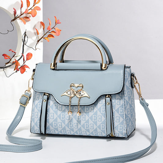 2026 Embossed Solid Color Women's Handbag – Fashion Trend Casual Shoulder & Crossbody Bag