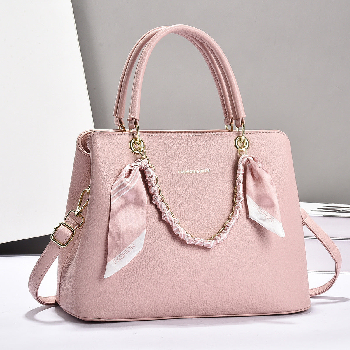 Daiziya Large Pink Shoulder Handbag Pink