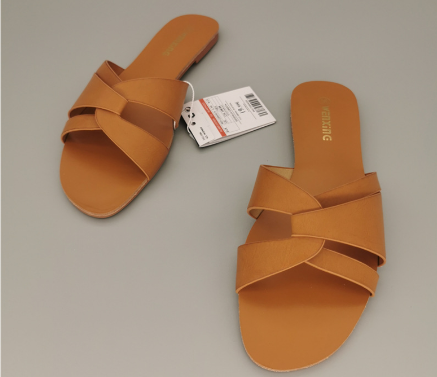 2026 Women’s Plus Size Flat Sandals – Hollow Slide Slippers, European & American Summer Outdoor Shoes