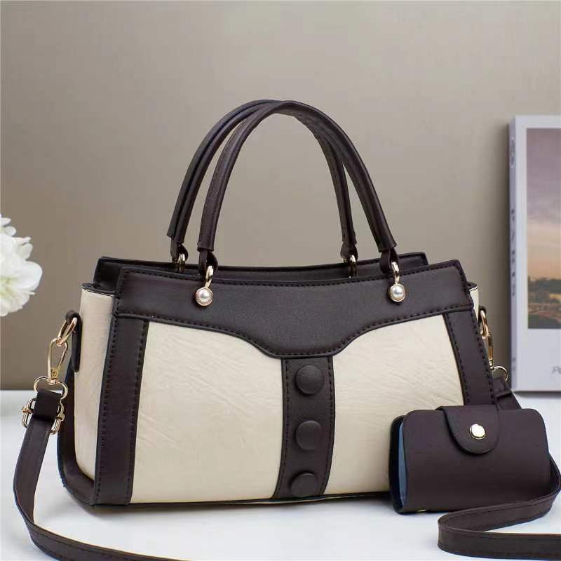 2026 Splicing Contrast Color Sub-Mother Bag – Large Capacity Cross-border Fashion Handbag, Commuter Tote for Women