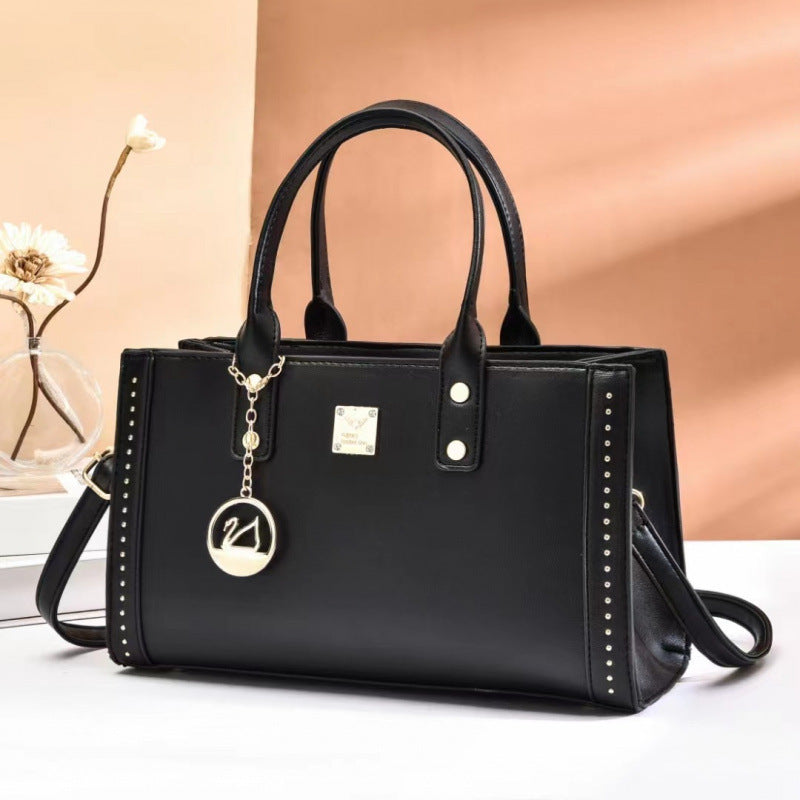 2025 Women's Cross-Step Shoulder Bag – Large Capacity Commuter Handbag, Portable Fashion Purse