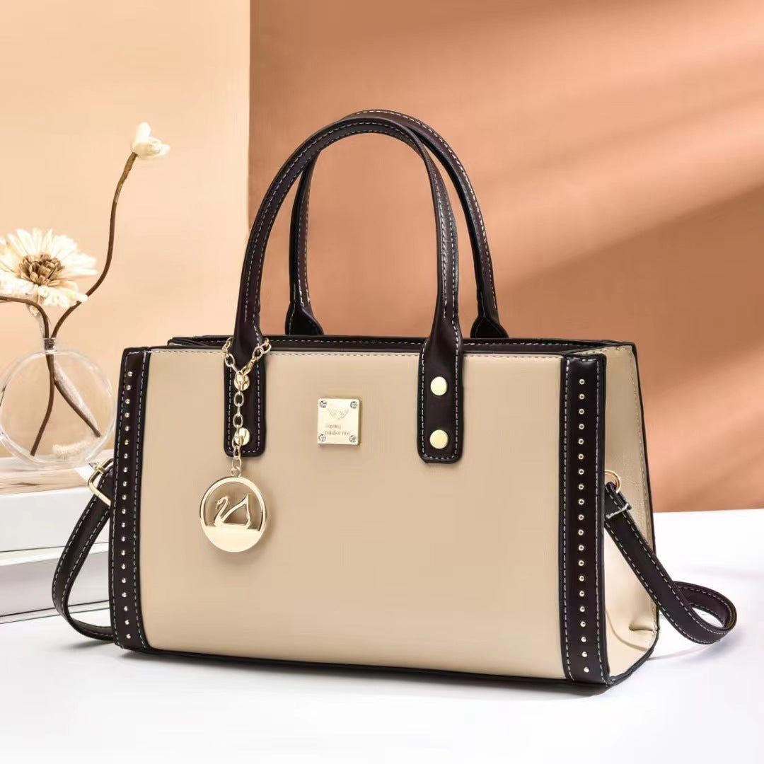 2025 Women's Cross-Step Shoulder Bag – Large Capacity Commuter Handbag, Portable Fashion Purse