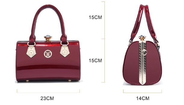 2026 New Fashionable Bright Leather Large Capacity Women's Shoulder & Crossbody HandBag