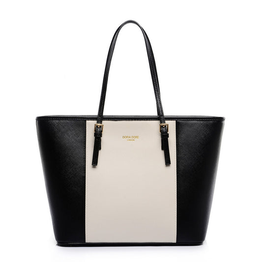 2025 Mommy Bucket Tote Bag – High-End Large Capacity Women's Hand & Shoulder Laptop Bag White