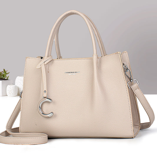 2025 Soft Leather Women's Shoulder Bag – Large Capacity Casual Handbag, Versatile Commuter Tote for Daily Use